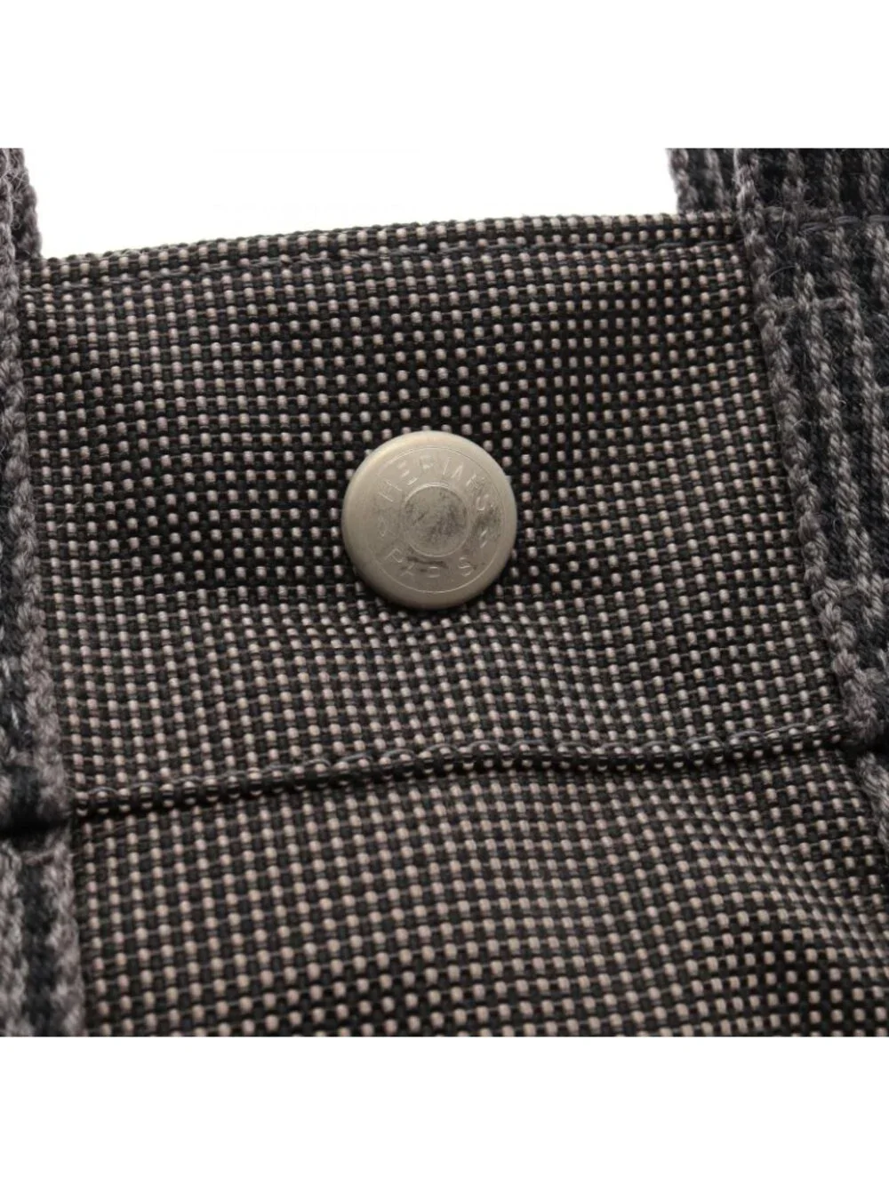 Hermes Tote Her Line PM Gray Canvas